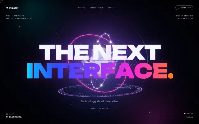 NEON — The Next Interface design preview
